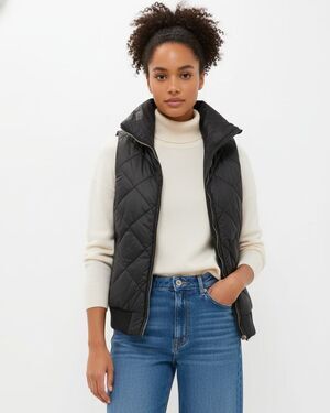 Tuckernuck Black Jackson Quilted Puffer Vest Women’s XS